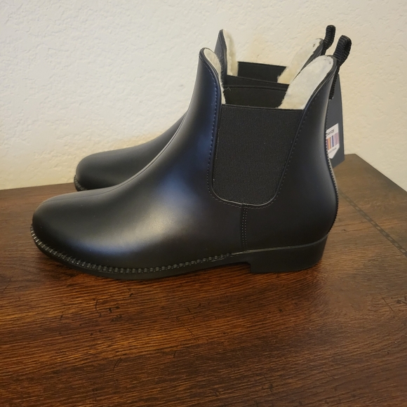 Horze Bonn Rubber Paddock Boots with Faux Fur Lining